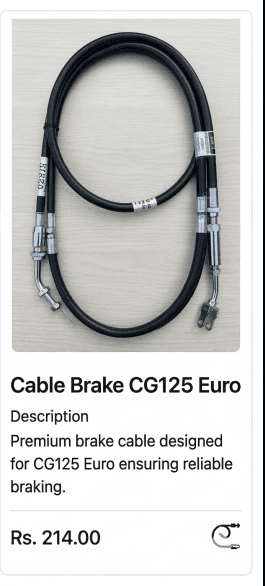 Cable Brake CG125 Euro